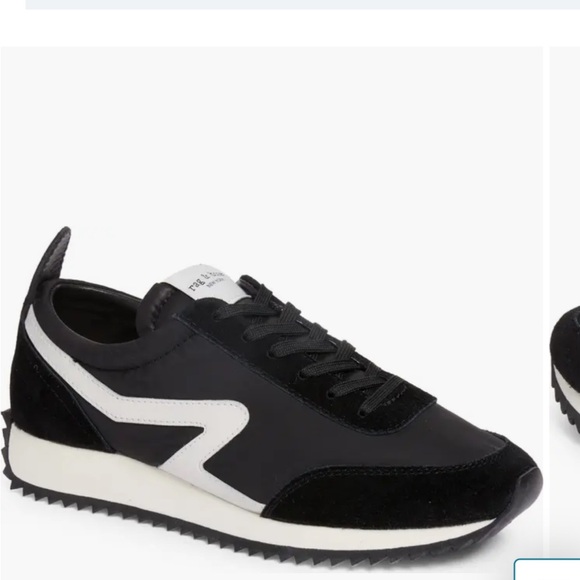 rag and bone Retro🎉host pick🎉🎈 Running sneaker in black and white - Picture 2 of 15
